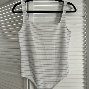 Square neck tank top bodysuit